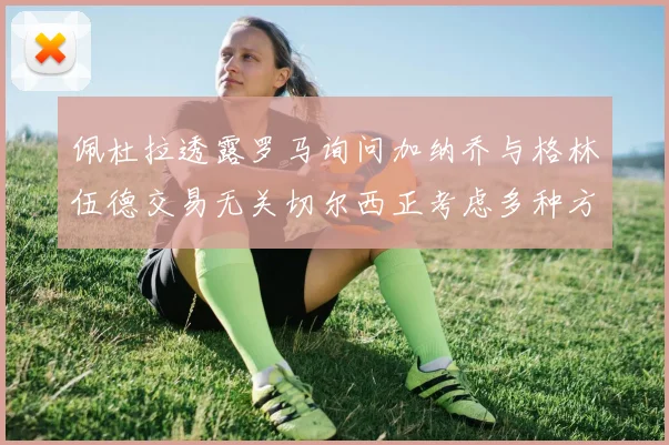 佩杜拉透露罗马询问加纳乔与格林伍德交易无关切尔西正考虑多种方案