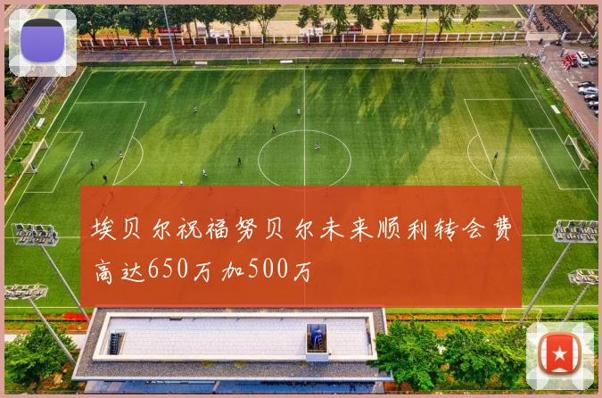 埃贝尔祝福努贝尔未来顺利转会费高达650万加500万